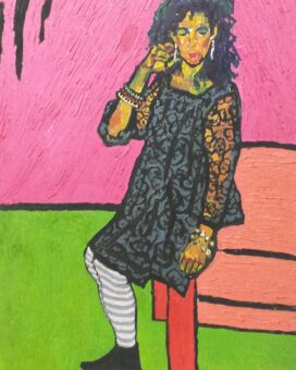 OIL ON CANVAS / 25 " x 20 "