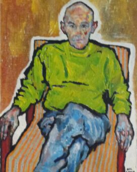 OIL ON CANVAS / 25 " x 20 "