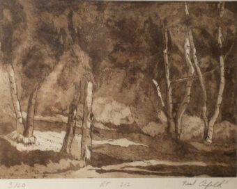 ETCHING, AQUATINT / 8 3/4 " x 11 3/4 "