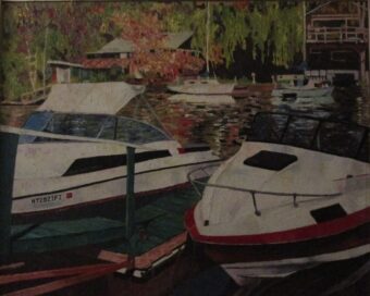 OIL ON CANVAS / 16 " x 20 "