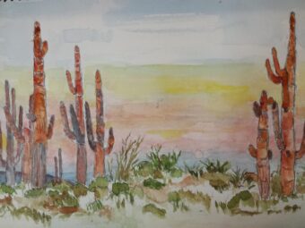 WATERCOLOR/ 9 " x 12 "