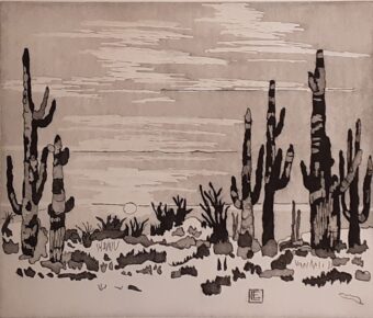 ETCHING, AQUATINT/ 10 " x 11 7/8 "